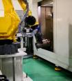 Automatic compressor welding (robot for transfering and OTC welder for welding)